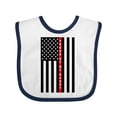 thumbnail image 1 of Inktastic Firefighter Daddy Flag Boys or Girls Baby Bib, 1 of 4