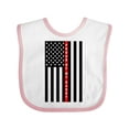 thumbnail image 1 of Inktastic Firefighter Daddy Flag Boys or Girls Baby Bib, 1 of 4