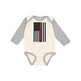 thumbnail image 1 of Inktastic Firefighter Daddy Flag Boys or Girls Long Sleeve Baby Bodysuit, 1 of 5