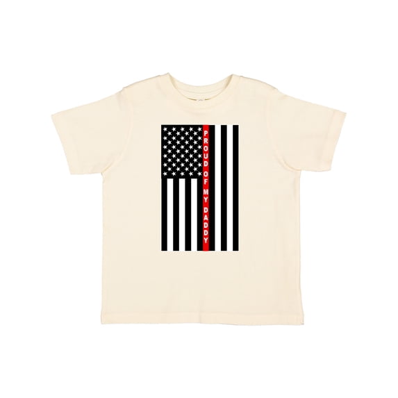 Inktastic Firefighter Daddy Flag Boys or Girls Toddler T-Shirt