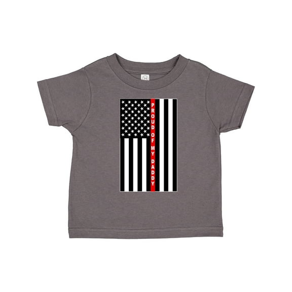 Inktastic Firefighter Daddy Flag Boys or Girls Toddler T-Shirt