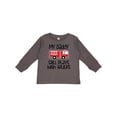 thumbnail image 1 of Inktastic Firefighter Daddy Plays with Trucks Boys or Girls Long Sleeve Toddler T-Shirt, 1 of 5