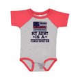 thumbnail image 1 of Inktastic Firefighter Flag Aunt Boys or Girls Baby Bodysuit, 1 of 5