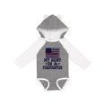 thumbnail image 1 of Inktastic Firefighter Flag Aunt Boys or Girls Long Sleeve Baby Bodysuit, 1 of 5