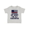 thumbnail image 1 of Inktastic Firefighter Flag Aunt Boys or Girls Toddler T-Shirt, 1 of 5