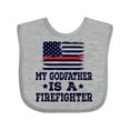 thumbnail image 1 of Inktastic Firefighter Godfather Fireman Boys or Girls Baby Bib, 1 of 4