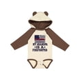 thumbnail image 1 of Inktastic Firefighter Grandpa Fireman Flag Boys or Girls Long Sleeve Baby Bodysuit, 1 of 5