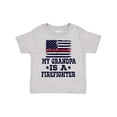thumbnail image 1 of Inktastic Firefighter Grandpa Fireman Flag Boys or Girls Toddler T-Shirt, 1 of 5