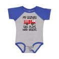 thumbnail image 1 of Inktastic Firefighter Grandpa Plays with Trucks Boys or Girls Baby Bodysuit, 1 of 5