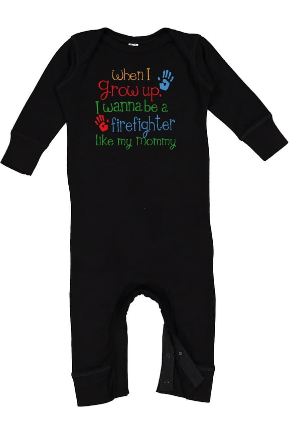 Firefighter Like Mommy Baby Romper Coveralls