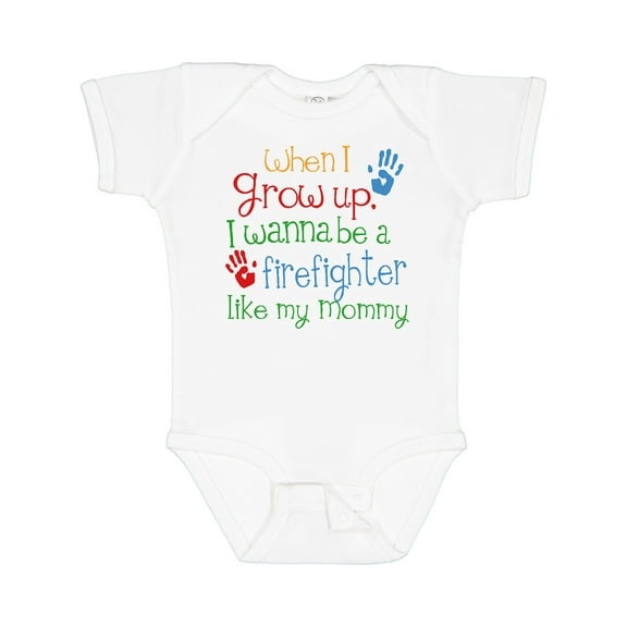 Inktastic Firefighter Like Mommy Boys or Girls Baby Bodysuit