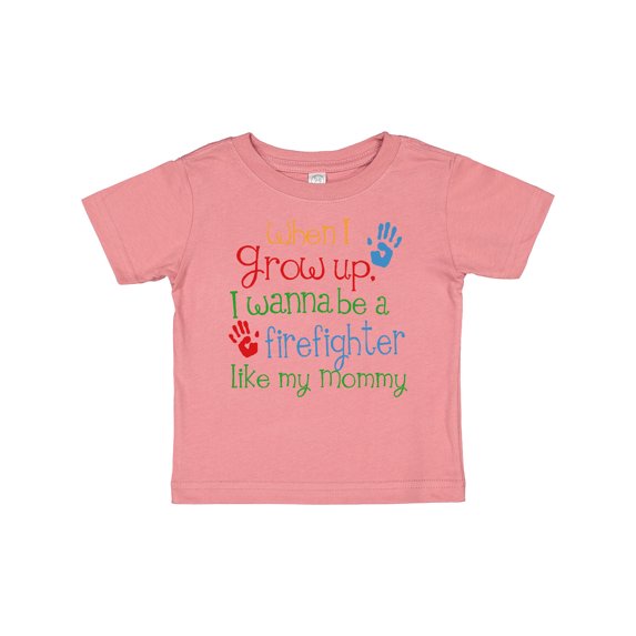 Inktastic Firefighter Like Mommy Boys or Girls Baby T-Shirt