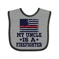 thumbnail image 1 of Inktastic Firefighter Uncle Fireman Nephew Boys or Girls Baby Bib, 1 of 4