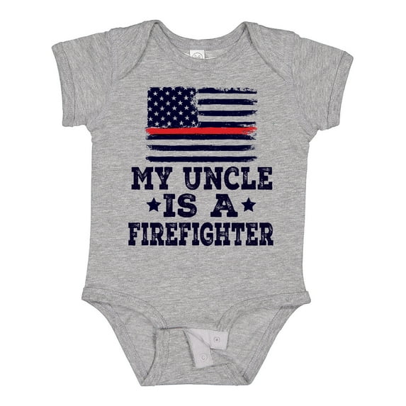 Inktastic Firefighter Uncle Fireman Nephew Boys or Girls Baby Bodysuit