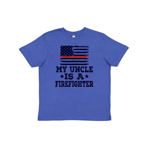 Inktastic Firefighter Uncle Fireman Nephew Youth T-Shirt