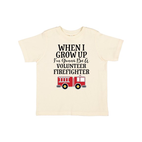 Inktastic Firefighter Volunteer Fireman Boys Toddler T-Shirt