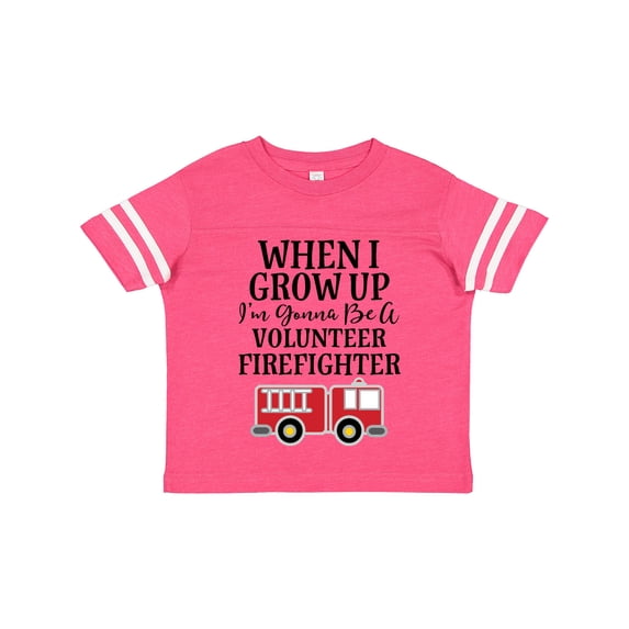 Inktastic Firefighter Volunteer Fireman Boys Toddler T-Shirt