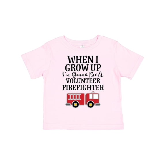 Inktastic Firefighter Volunteer Fireman Boys Toddler T-Shirt