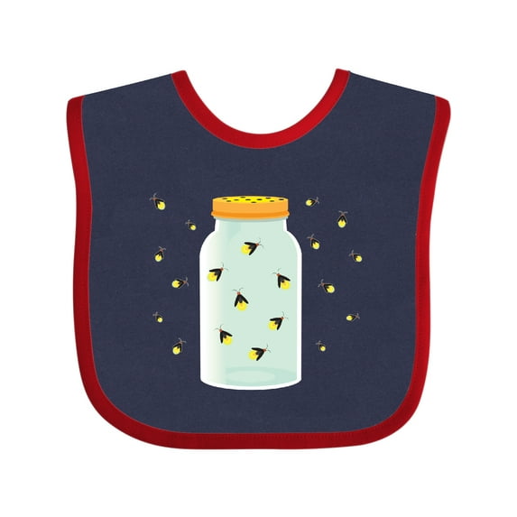 Inktastic Fireflies Summer Vacation Boys or Girls Baby Bib
