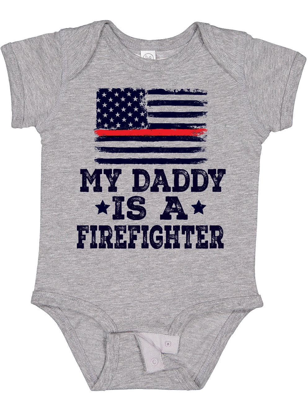 Inktastic Fireman Daddy is a Firefighter Boys or Girls Baby Bodysuit