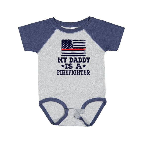 Inktastic Fireman Daddy is a Firefighter Boys or Girls Baby Bodysuit