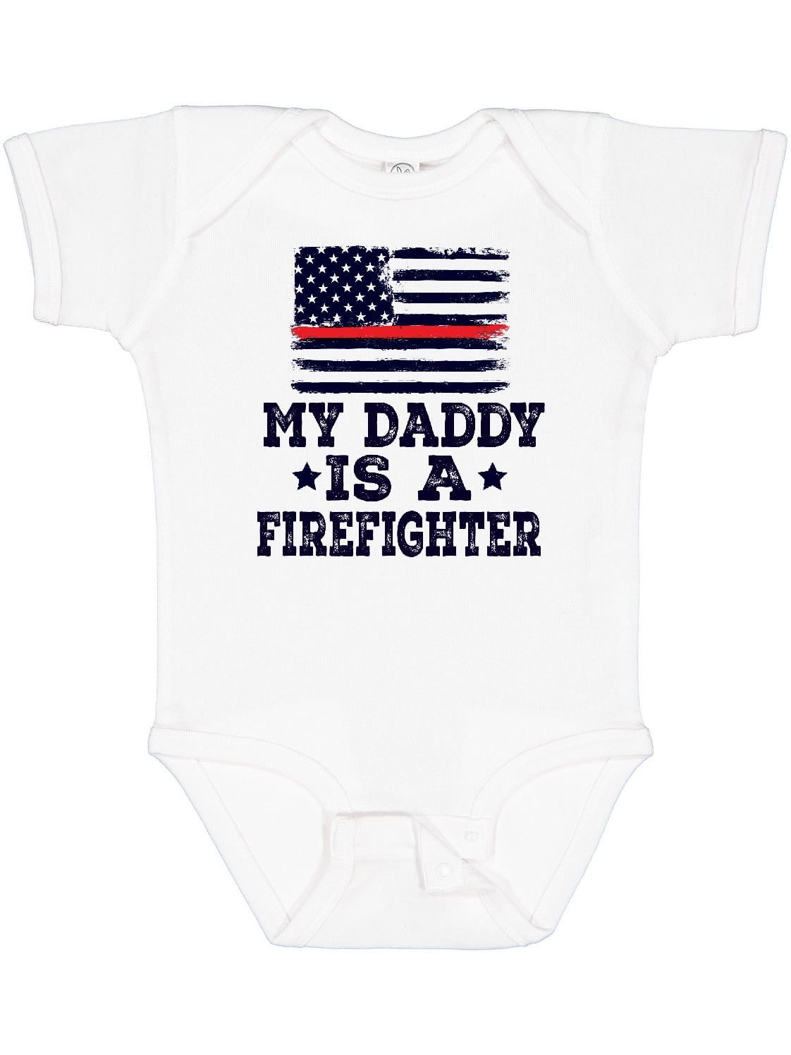 Inktastic Fireman Daddy is a Firefighter Boys or Girls Baby Bodysuit