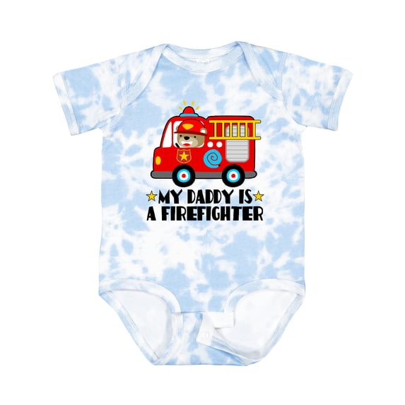 Inktastic Fireman Daddy is a Firefighter Boys or Girls Baby Bodysuit
