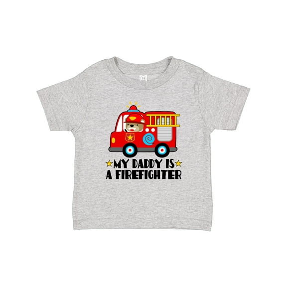 Inktastic Fireman Daddy is a Firefighter Boys or Girls Baby T-Shirt