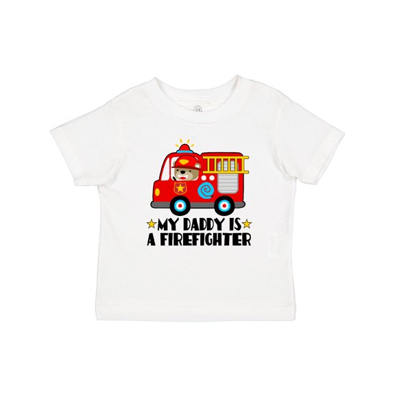 Inktastic Fireman Daddy is a Firefighter Boys or Girls Baby T-Shirt