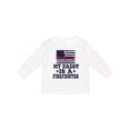 thumbnail image 1 of Inktastic Fireman Daddy is a Firefighter Boys or Girls Long Sleeve Toddler T-Shirt, 1 of 5