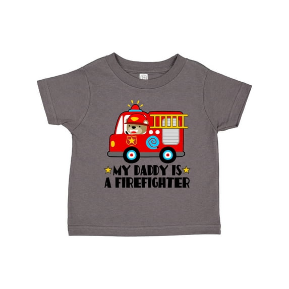 Inktastic Fireman Daddy is a Firefighter Boys or Girls Toddler T-Shirt