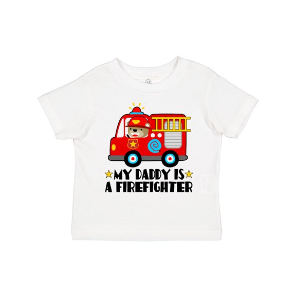 Inktastic Fireman Daddy is a Firefighter Boys or Girls Toddler T-Shirt