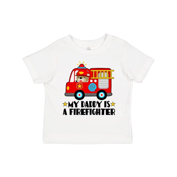 Inktastic Fireman Daddy is a Firefighter Boys or Girls Toddler T-Shirt