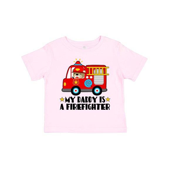 Inktastic Fireman Daddy is a Firefighter Boys or Girls Toddler T-Shirt