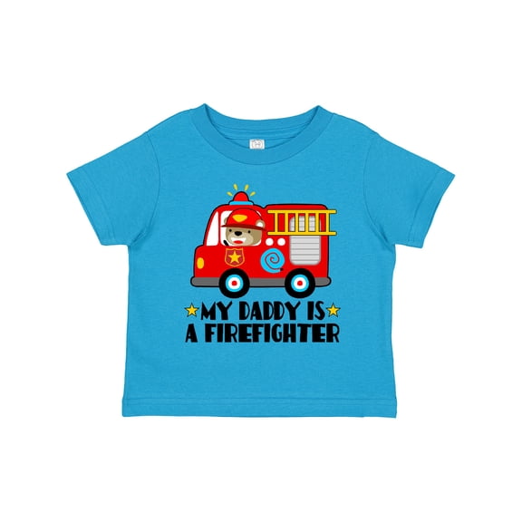 Inktastic Fireman Daddy is a Firefighter Boys or Girls Toddler T-Shirt