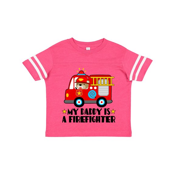 Inktastic Fireman Daddy is a Firefighter Boys or Girls Toddler T-Shirt
