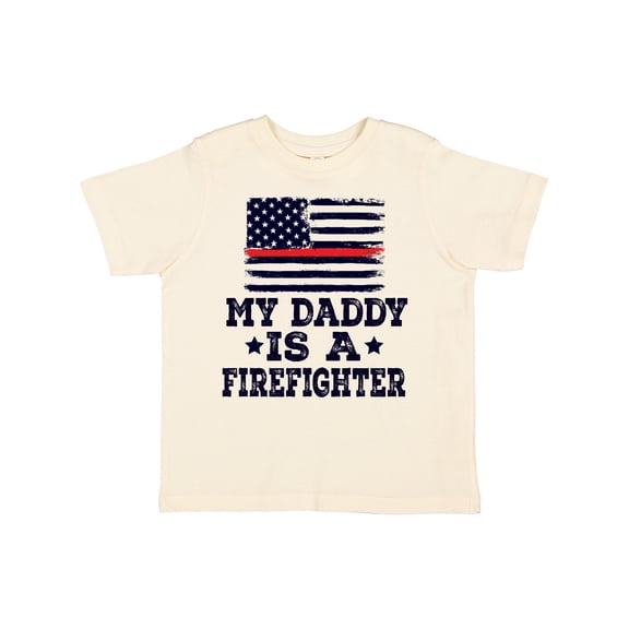 Inktastic Fireman Daddy is a Firefighter Boys or Girls Toddler T-Shirt