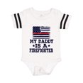 thumbnail image 1 of Inktastic Fireman Daddy is a Firefighter Gift Baby Boy or Baby Girl Bodysuit, 1 of 4