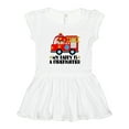 thumbnail image 1 of Inktastic Fireman Daddy is a Firefighter Girls Toddler Dress, 1 of 5