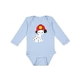 thumbnail image 1 of Inktastic Fireman Dog, Cute Dog, Puppy, Doggo, Dalmatian Boys or Girls Long Sleeve Baby Bodysuit, 1 of 5