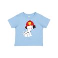 thumbnail image 1 of Inktastic Fireman Dog, Dalmatian, Dog With Fireman Helmet Boys or Girls Baby T-Shirt, 1 of 5
