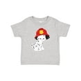 thumbnail image 1 of Inktastic Fireman Dog, Dalmatian, Dog With Fireman Helmet Boys or Girls Baby T-Shirt, 1 of 5