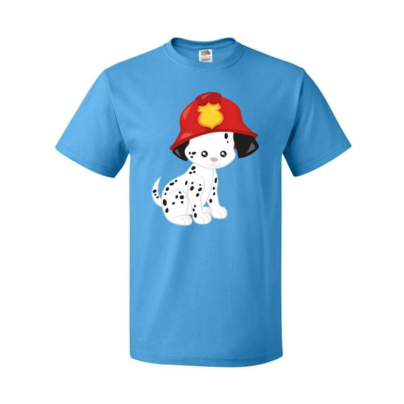 Inktastic Fireman Dog, Dalmatian, Dog With Fireman Helmet T-Shirt