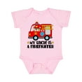 thumbnail image 1 of Inktastic Fireman Uncle is a Firefighter Boys or Girls Baby Bodysuit, 1 of 5
