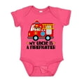 thumbnail image 1 of Inktastic Fireman Uncle is a Firefighter Boys or Girls Baby Bodysuit, 1 of 5
