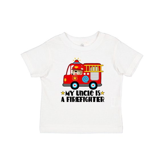 Inktastic Fireman Uncle is a Firefighter Boys or Girls Baby T-Shirt