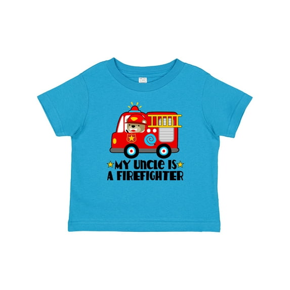 Inktastic Fireman Uncle is a Firefighter Boys or Girls Baby T-Shirt