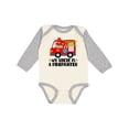thumbnail image 1 of Inktastic Fireman Uncle is a Firefighter Boys or Girls Long Sleeve Baby Bodysuit, 1 of 5