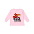 thumbnail image 1 of Inktastic Fireman Uncle is a Firefighter Boys or Girls Long Sleeve Toddler T-Shirt, 1 of 5