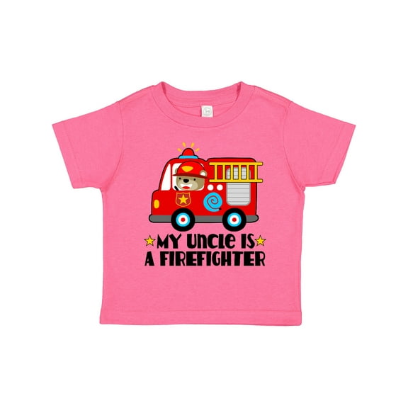 Inktastic Fireman Uncle is a Firefighter Boys or Girls Toddler T-Shirt